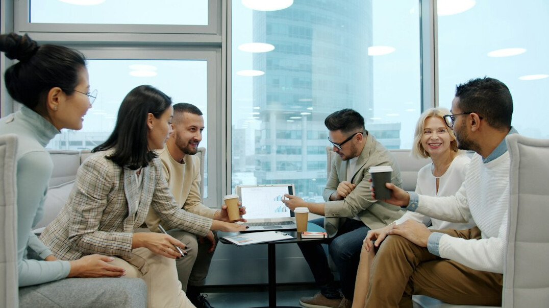 people in personal development workshop